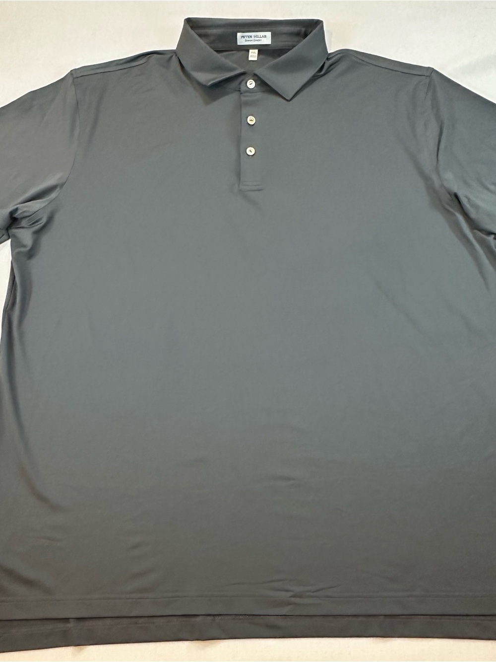 Peter Millar Summer Comfort Iron Gray Golf Polo Men’s XXL